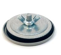 Oil Tight Hole Seal with Gasket, 1-1/2 Inch Conduit, 2 Inch Max Hole Diameter, Metal Wing Nut Assembly, NH-45107 (1 Unit)