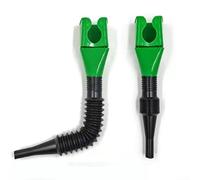 Oil Transfer Funnel with Square Form Factor for Refueling Cooking and Workshop Applications Requiring Precision Flow Control (green)
