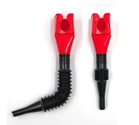 Oil Transfer Funnel with Square Form Factor for Refueling Cooking and Workshop Applications Requiring Precision Flow Control (red)