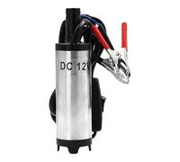 Oil Transfer Pump, 12V/24V Heavy Duty Stainless Steel Extractor, 38mm Portable Pump with 12L/min Drift for Automotive Car Engine Lawn Mower Boat Brake Tank Drum Barrel
