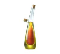 Oil & Vinegar Bottle Tear Drop Glass Duo Drizzler Cork Non-Drip Pourer Dispenser