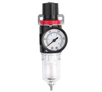 Oil Water Separator Air Filter 1/4in AFR2000 High Pressure Explosion Proof Compressed Air Source Treatment Unit with Pressure for Industrial Pneumatic Tools Aluminum Material