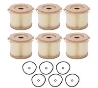 Oil Water Separator Filter, 6 Pcs Fuel Filter Water Separator Oil Water Filter Kit Replacement for RACOR 2010PM-OR 500FG