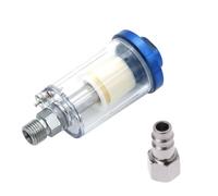 Oil-Water Separator Filter for Air Compressor & Spray Paint Systems - Inline Moisture Trap with 1/4" BSP Fitting, Aluminum Alloy Body, 36 MPa Max Pressure, Compatible with Pneumatic Tools an