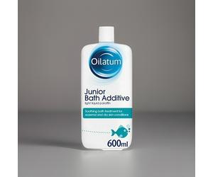 Oilatum Junior Eczema and Dry Skin Emollient Bath Additive, 600 ml pack of 3x ✨