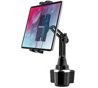 Oilcan Car Cup Tablet Holder Mount, Truck Tablet & Phone Cupholder Bracket with Adjustable Long Arm [Super Stable] for iPad Pro 12.9 Air Mini, Galaxy Tab, Lenovo, iPhone 14 13 Pro Max (4-13")