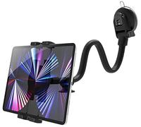 Oilcan Flexible Gooseneck Car Tablet Holder, Dashboard Windshield Truck iPad Mount with Long Arm 34cm, Strong Suction Cup Bracket for iPad Pro Air Mini, Galaxy, Lenovo, Huawei, iPhone, 4-12.9"