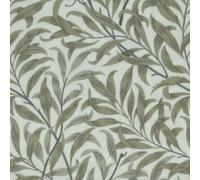 Oilcloth PVC Table Cloth - William Morris Oilcloth, Strawberry Thief & Willow Bough Matte Finish Wipe Clean Table Cloth (Willow Bough in Linen/Taupe, 132cm x 300cm Rectangle)