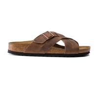 Oiled leather sandals Birkenstock Lugano Marron 36 Étroit