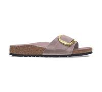 Oiled natural leather sandals for women Birkenstock Madrid Big Buckle Violet 37