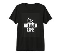 Oilfield Life Oil Rig Worker Roughneck Job Premium T-Shirt
