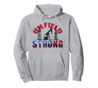 Oilfield Strong - American Oil Drilling Rig Workers Pullover Hoodie