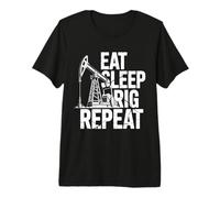 Oilfield Worker Oil Rig Drilling Oilman Oil Worker Premium T-Shirt