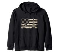 Oilfield Worker Oil Rig Drilling Oilman Oil Worker Zip Hoodie