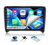 OiLiehu 2+64G Android 13 Car Stereo for Audi TT MK2 8J 2008-2014 with Wireless CarPlay Android Auto, 9'' IPS Touchscreen Car Screen with WiFi GPS Mirror Link Bluetooth FM RDS EQ SWC + Backup Camera