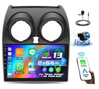 OiLiehu 2+64G Android 13 Car Stereo for Nissan Qashqai 1 J10 2006-2013 with Wireless CarPlay Android Auto, 9" IPS Touchscreen Car Radio with WiFi GPS Mirror Link Bluetooth EQ FM RDS SWC Backup Camera
