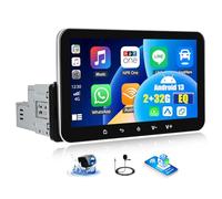 OiLiehu 2G+32G Android 13 Single Din Car Stereo with Wireless CarPlay Android Auto, 7 inch IPS Touchscreen 1 Din Radio with WiFi GPS Navi Mirror Link Bluetooth FM/RDS Radio EQ SWC Backup Camera