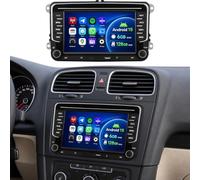 OiLiehu 8-Core 6G+128G Android 15 Car Stereo for VW Polo Golf 5 Caddy T5 Tiguan with Wireless CarPlay Android Auto, 7'' IPS Touchscreen Radio with WiFi Mirror Link Bluetooth FM RDS DSP EQ SWC Camera