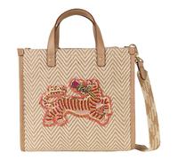 Oilily Zigzag Stripe Shopper Bag 22 cm beige