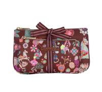 Oilily Makeup Bag Utility Bag Deja Futur Capucine Flat Cosmetic Bag Package Hot Chocolate Dark Brown