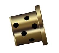 Oilless Bushings,Sleeve Bearing,Bearings 16,20mm Shoulder Thin-Walled Oil-Free Bushing Flanging Graphite Copper 1Pcs Coupling(20 25)