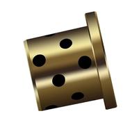 Oilless Bushings,Sleeve Bearing,Bearings 16,20mm Shoulder Thin-Walled Oil-Free Bushing Flanging Graphite Copper 1Pcs Coupling(16 20)