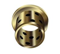 Oilless Bushings,Sleeve Bearing,Inner Diameter 12,13,15mm Shoulder Thin-Walled Oil-Free Bushing Flanging Graphite Copper 1Pcs Coupling(15 30)