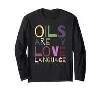 Oils Are My Love Language Essential Oil Vintage Relaxation Long Sleeve T-Shirt