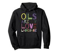 Oils Are My Love Language Essential Oil Vintage Relaxation Pullover Hoodie