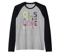 Oils Are My Love Language Essential Oil Vintage Relaxation Raglan Baseball Tee