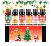 Oils for Candles - 6 Pieces Aromatherapy Oil Set | Skin Care Oils Gift Set for Body Massage Gingerbread Man Cinnamon Pumpkin Pie Harvest Autumn Fragrance