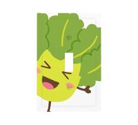 Oilseed Rape Modern Single-Gang Switch Wall Plate â€“ Premium Pc Material Decorative Cover with Full-Panel Printed Design, Easy Installation for Residential & Commercial Use