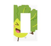 Oilseed Rape Modern Single-Gang Switch Wall Plate â€“ Premium Pc Material Decorative Cover with Full-Panel Printed Design, Easy Installation for Residential & Commercial Use