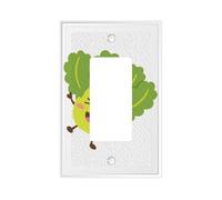 Oilseed Rape Premium Single-Gang Roman Frame Switch Plate â€“ Realistic Leather-Texture Finish, Durable Pc Material Wall Cover for Residential & Commercial Use (Includes Decorative Screws)