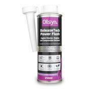 Oilsyn ReleaseTech Power Flush Diesel & Petrol Engine Cleaner 250ml | Next Generation Multi-Cleaning Technology with Ester and Friction Modifier for Safe and Rapid Compression Restoration