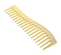 Oily Hair Comb Hair Pick Detangler Comb Curly Hair Combs Hairdressing Comb Hair Cutting Comb Hairdressing Hair Comb Hair Flat Comb Plastic Hair Comb Modeling Miss Abs Tooth Comb (Golden 17.8x5cm)