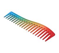Oily Hair Comb Hair Pick Detangler Comb Curly Hair Combs Hairdressing Comb Hair Cutting Comb Hairdressing Hair Comb Hair Flat Comb Plastic Hair Comb Modeling Miss Abs Tooth Comb (Colorful 17.8x5cm)