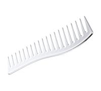 Oily Hair Comb Hair Pick Detangler Comb Curly Hair Combs Hairdressing Comb Hair Cutting Comb Hairdressing Hair Comb Hair Flat Comb Plastic Hair Comb Modeling Miss Abs Tooth Comb (Silver 17.8x5cm)
