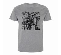 Oily Rag Flying Wide Open Cafe Racer Motorcycle Club Tee, Biker Gifts for Men, Motorbike Enthusiast Gift, Grey