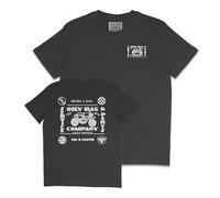 Oily Rag Monkey Bike Tee, Motorcycle Club Tee, Biker Gifts for Men, Motorbike Enthusiast Gift, 100% Cotton Regular Fit T-Shirt (Black, M)