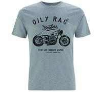 Oily Rag Vintage T-Shirt Bobber Works Heritage (UK, Alpha, M, Regular, Regular, Grey)