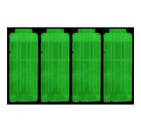 Oimio Soft Bullet Clips 12-Darts Quick Reload Clips Magazine for Nerf Toy Dart Gun 4pcs (Luminous White)