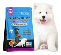 Oimmal Dog Itchy Skin Relief & Allergy Immune Support Chews - 60 Duck-Flavored Treats