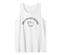 Oink If You Hate Meetings Pig Funny Office Humor Tank Top