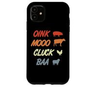 Oink Mooo Cluck Baa Agriculture Profession Case for iPhone 11