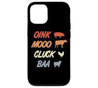 Oink Mooo Cluck Baa Agriculture Profession Case for iPhone 12/12 Pro