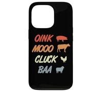 Oink Mooo Cluck Baa Agriculture Profession Case for iPhone 13 Pro