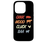 Oink Mooo Cluck Baa Agriculture Profession Case for iPhone 14 Pro