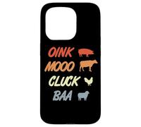 Oink Mooo Cluck Baa Agriculture Profession Case for iPhone 15 Pro