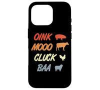 Oink Mooo Cluck Baa Agriculture Profession Case for iPhone 16 Pro